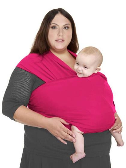 Imagem de Baby Sling PLUS SIZE Mamãe Canguru Malha 100% Algodão Confortável