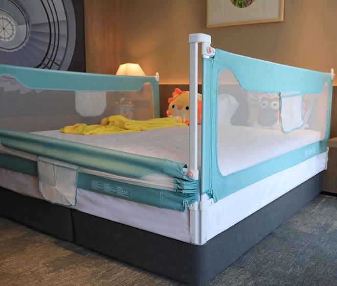 Imagem de BabyGuard Bed Rails para Crianças - Extra Longo e Alto Especialmente Projetado para Twin, Full, Queen, King (71in (180cm)-1side