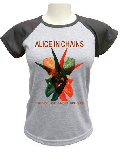 Imagem de Babylook Alice In Chains Dinosaurs