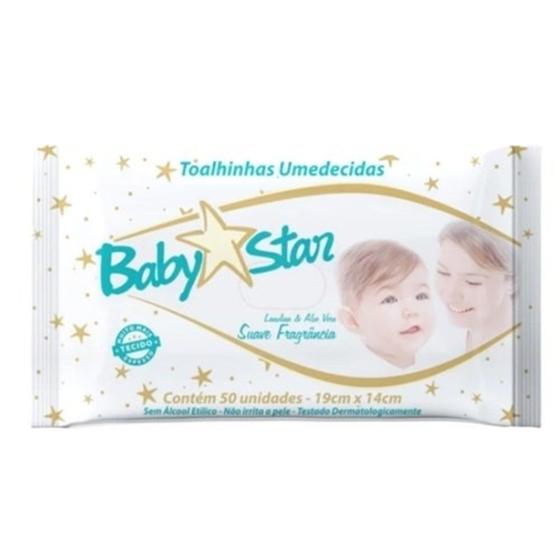 Imagem de BabyStar toalha umedecida com 50 unidades