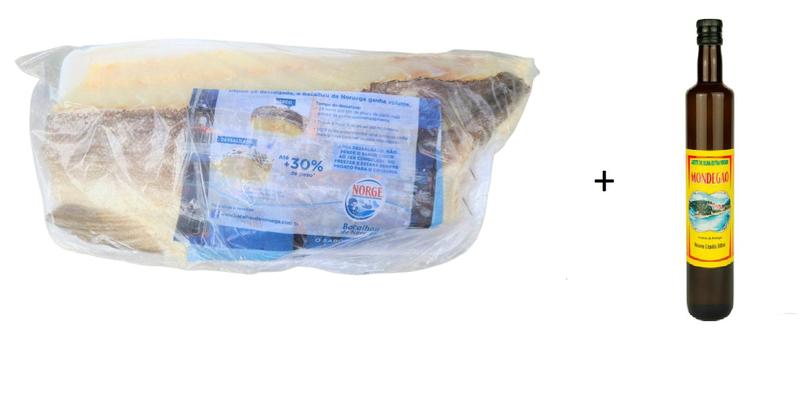 Imagem de Bacalhau Gadus Morhua da Noruega 3kilos + 2 Azeite Portugues