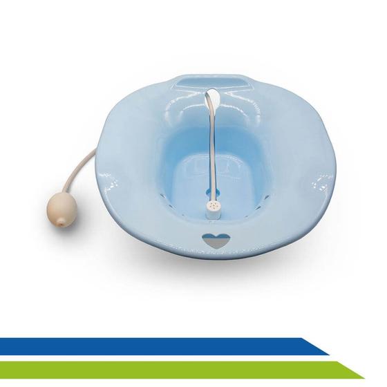 Bacia para Banho de Assento (Bidê Portátil) Azul Longevitech Menor preço em Bacia para Banho de Assento (Bidê Portátil) Azul Longevitech