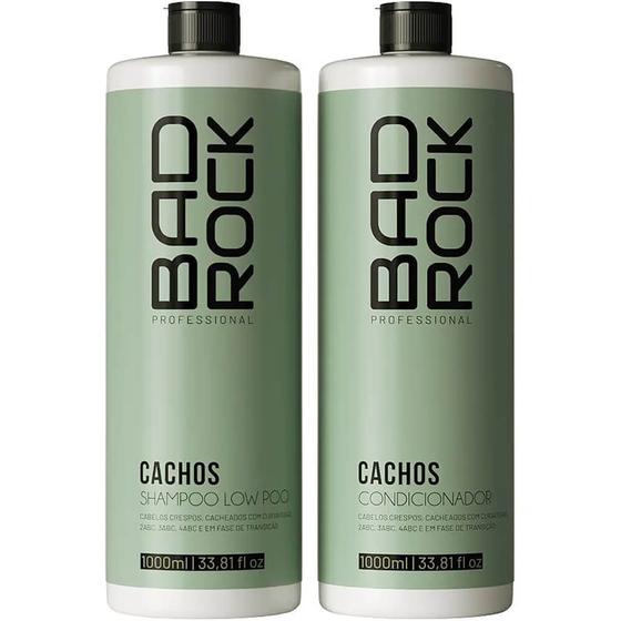 Imagem de Bad Rock Cachos - Kit Cabelos Crespos e Cacheados Salão Duo (2 Produtos)