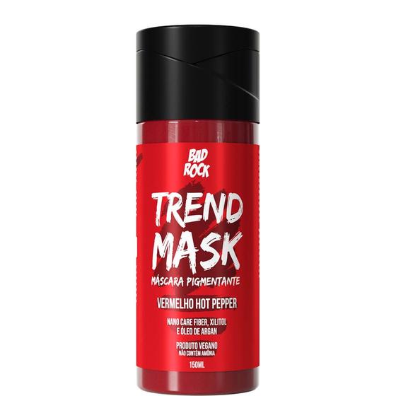 Imagem de Bad Rock Trend Mask - Máscara Pigmentante Vegana Vermelho Hot Pepper 150ml