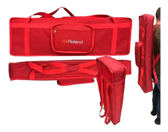 Imagem de Bag Capa Almofadada Teclado Roland Xps10 Xps30 Bk3 Bk5 Junods61 - Vermelho