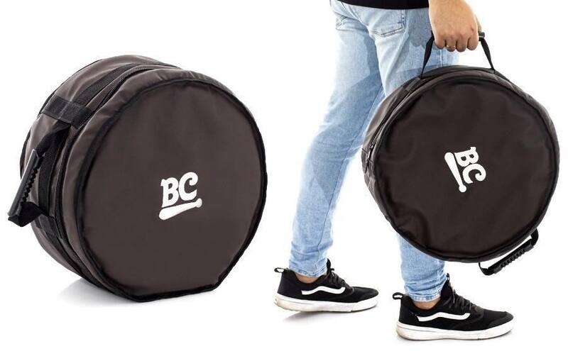 Bag de Caixa Batera Clube BC Signature Eco Couro Marrom Caixas 14 ou 13 ...