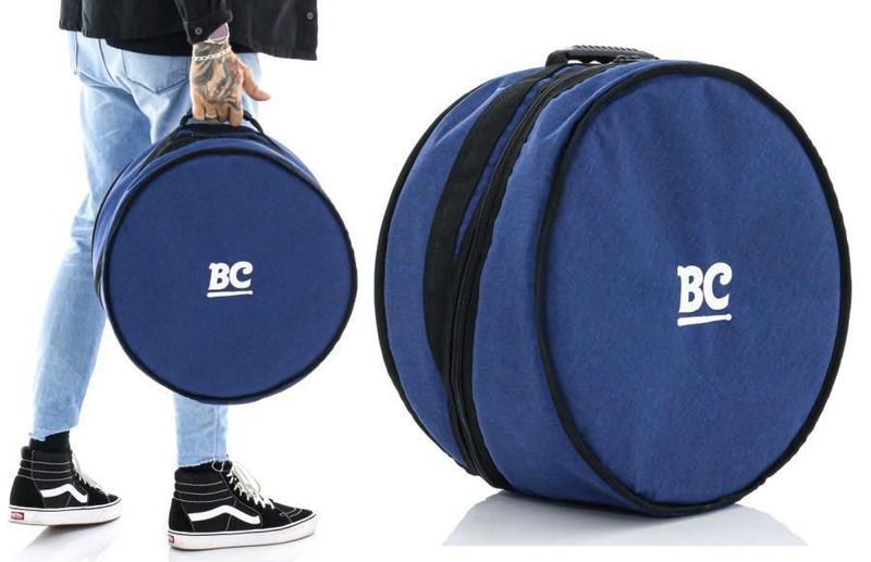 Imagem de Bag de Caixa Batera Clube BC The Jeans Azul para caixas de 14 e 13 até 8 profundidade Semicase
