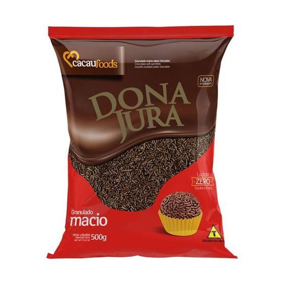 Imagem de Bag Granulado Macio Chocolate Decora Aprimora Bolo Doce 500g