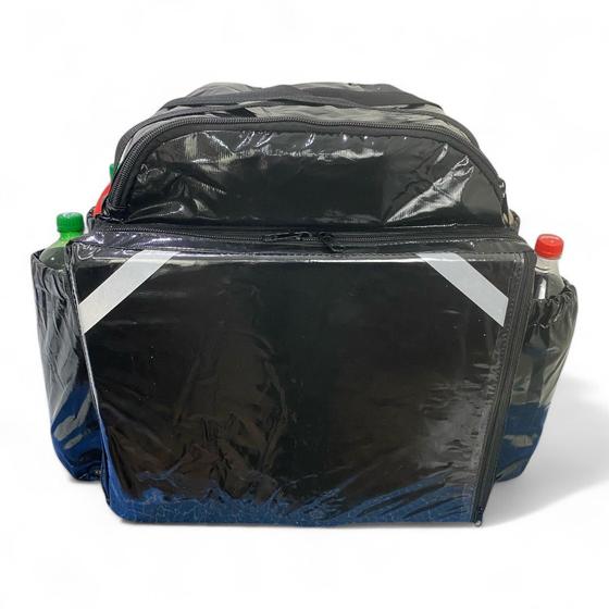 Imagem de Bag Motoboy Entregador Sem Isopor Mochila Bolsa Delivery 45 Litros Termica Grande 