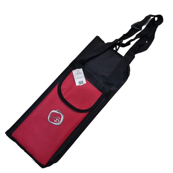 Imagem de Bag Porta Baqueta Luxo Vermelho Preto - Working Bag