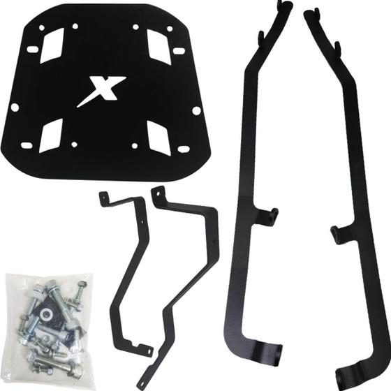 Bagageiro Bau Moto Suporte Bauleto Superior Xmax 250 2021 A 2024 Preto Metal X Menor preço em Bagageiro Bau Moto Suporte Bauleto Superior Xmax 250 2021 A 2024 Preto Metal X