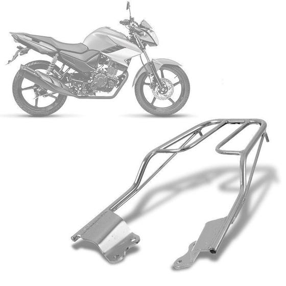 Imagem de Bagageiro Churrasqueira Moto Pro Tork Fazer 150/Factor 125 2017 - 2022 Garupa Aço Maciço Resistente