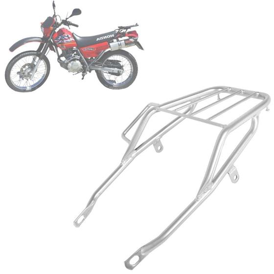 Imagem de Bagageiro Churrasqueira Pro Tork Moto Honda Xlr 125cc 1996 1997 1998 1999 2000 2001 2002 2003