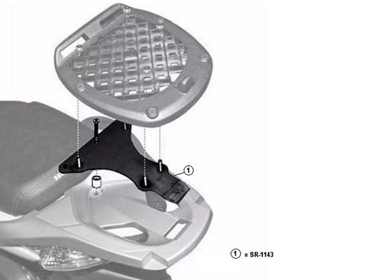 Imagem de Bagageiro Givi Reforçado SH 150, SH 300i