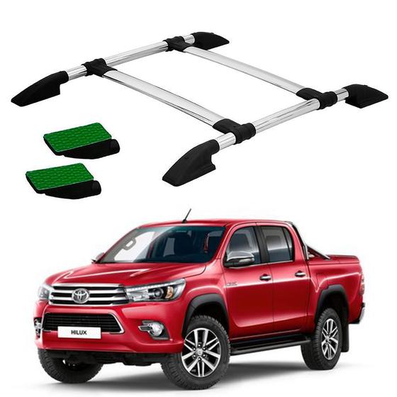 Imagem de Bagageiro hilux 2016 2017 alumínio colado