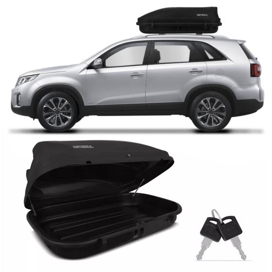 Menor preço em Bagageiro Maleiro de Teto Motobul Kia Sorento 2002 a 2018 600 Litros 50KG Preto