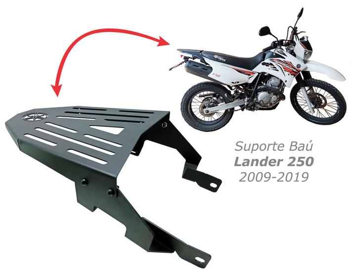 Imagem de Bagageiro Suporte Bau Bauleto Yamaha Lander XTZ 250  Modelos 2007 a 2019