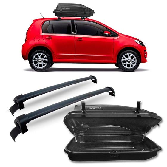 Imagem de Bagageiro Volkswagen Up 4 Portas Preto + Maleiro 270 Litros