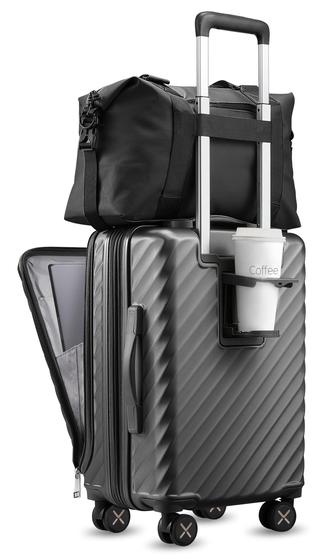 Imagem de Bagagem de Mão LUGGEX 20 Polegadas com Porta-Copos e Bolso Frontal