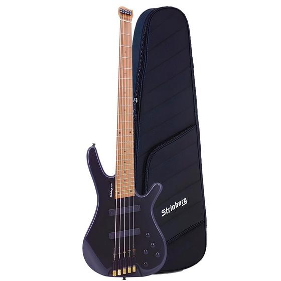 Imagem de Baixo Strinberg Headless Next 5 Cordas BHN5M Onix Black C/ Bag