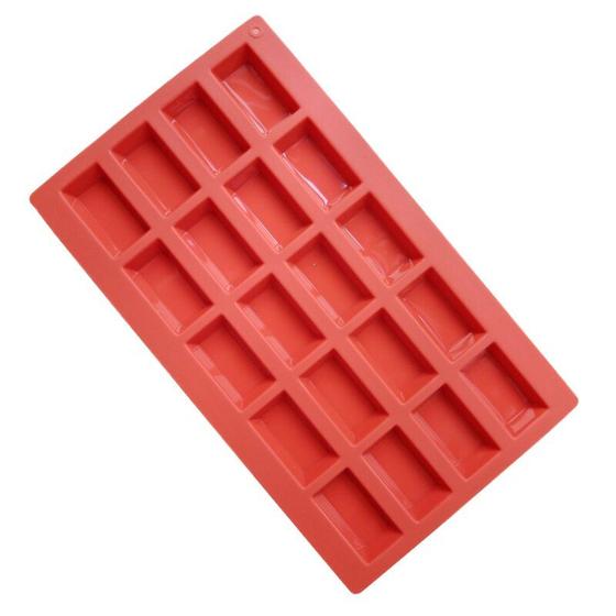 Imagem de Baking Tool Financiers Mold Silicone Mold 20 cavidades vermelhas