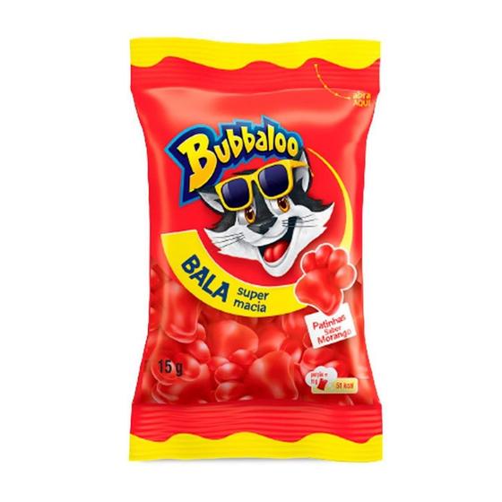 Imagem de Bala Bubbaloo Morango 15g