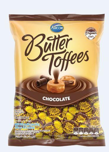 Bala Butter Toffees Chocolate 500g - Arcor - Balas - Magazine Luiza