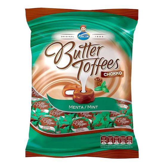 Imagem de Bala Butter Toffees Chocolate com Menta 500Gr - Arcor