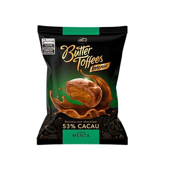 Imagem de Bala Butter Toffees Chokko Menta 53% Cacau Arcor 500g