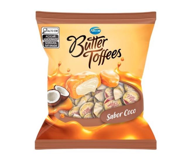 Imagem de Bala Butter Toffees Coco Arcor 500g 