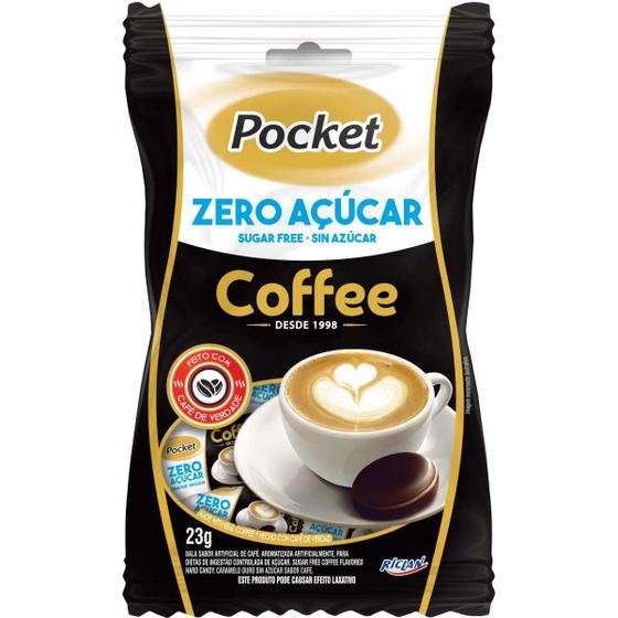 Bala Cafe Pocket Zero Acucar 23g. Riclan Dp.c/12 Balas Magazine Luiza