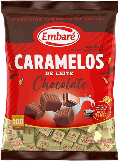 Imagem de Bala Caramelo Embaré Chocolate 660g.