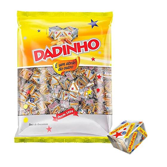 Imagem de Bala Dadinho Tradicional Amendoim - 600g