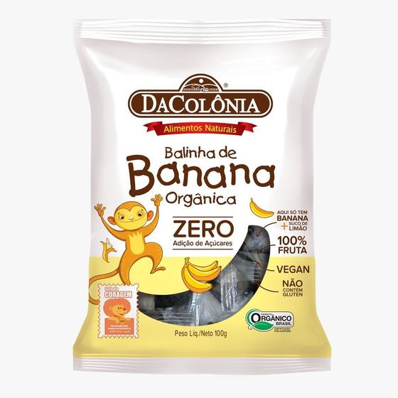 Imagem de Bala de Banana Orgânica Zero Açúcar DaColônia