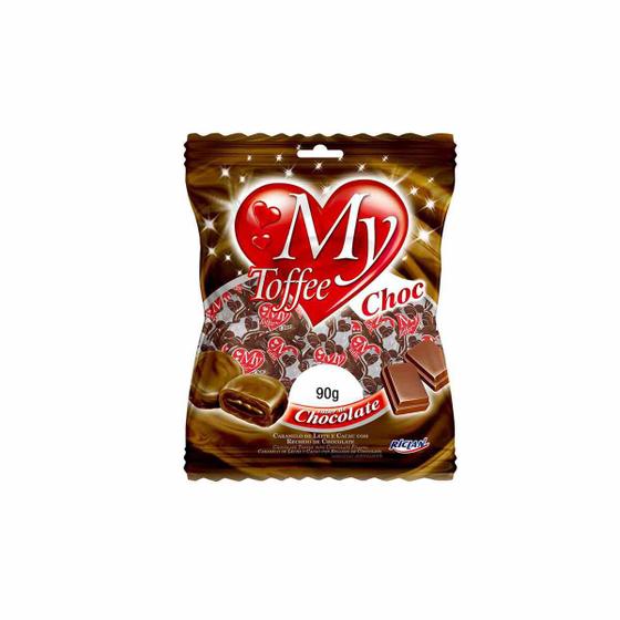 Menor preço em Bala de Caramelo Leite My Toffee Recheio Chocolate 90g