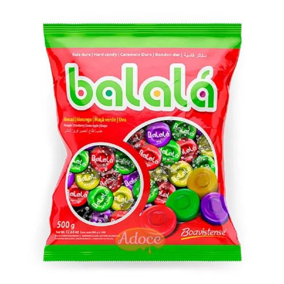 Imagem de Bala de frutas dura sortida balalá 500g florestal