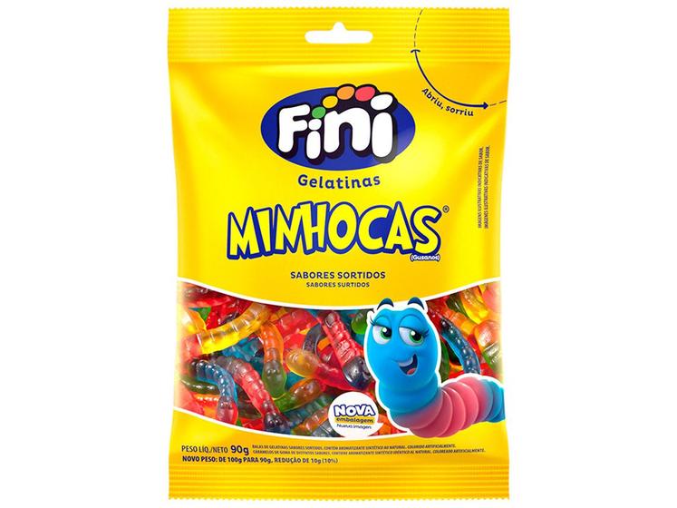 Bala de Gelatina Fini Minhocas 90g Pacote Menor preço em Bala de Gelatina Fini Minhocas 90g Pacote