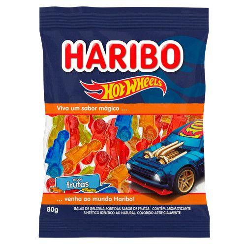 Imagem de Bala de gelatina Hot Wheels sabor frutas HARIBO 80g