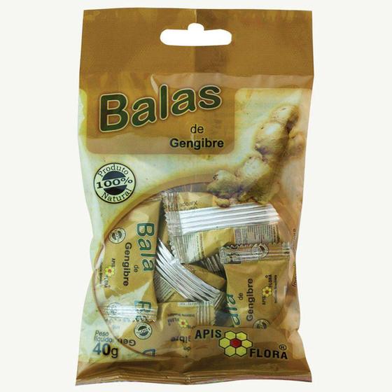 Imagem de Bala de Gengibre 40g Apis Flora - ApisFlora
