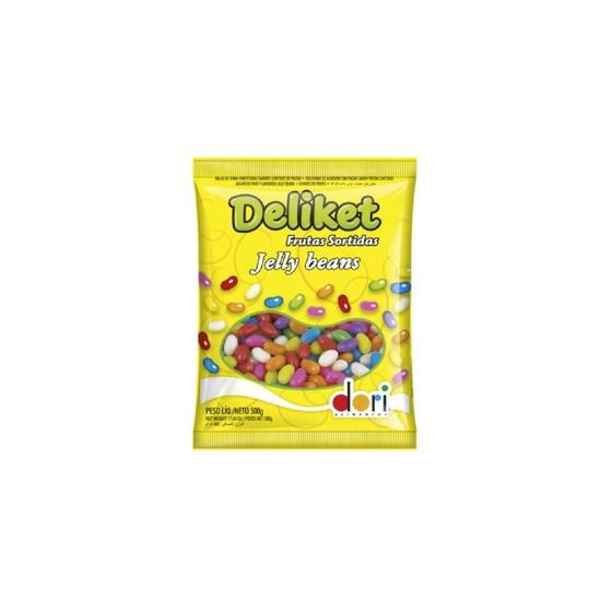 Imagem de Bala de Goma Confeitada Deliket Frutas Sortidas Dori 500g