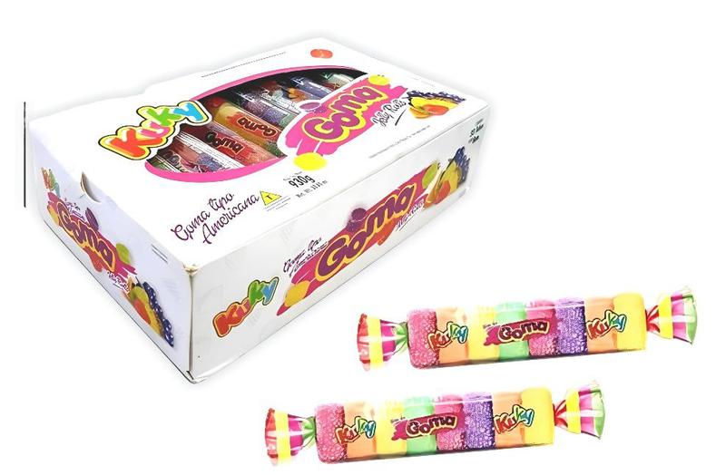 Imagem de Bala De Goma Kuky Frutas 930g 30 Unidades - Docinho para saco Surpresa, Lembrancinhas em geral
