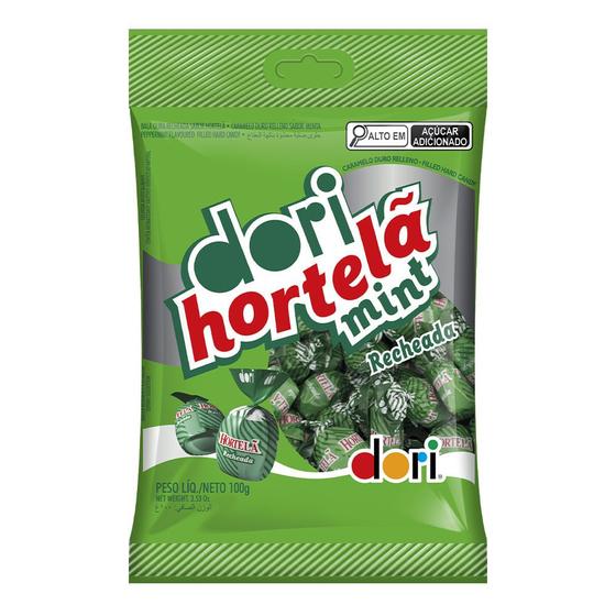 Imagem de Bala de Hortelã Recheada Dori 100g