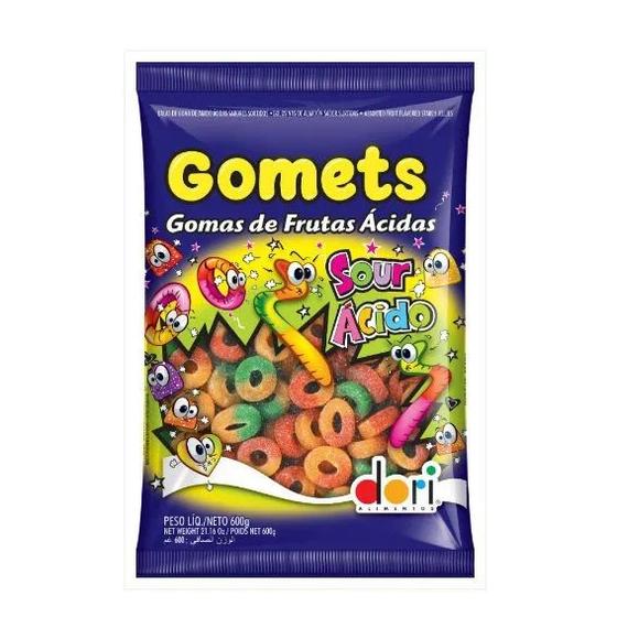 Imagem de Bala Dori Gomets Anel De Frutas Ácidas Fruit Bears 600g