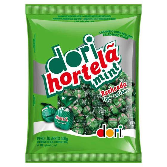 Imagem de Bala Dura Recheada Hortelã 400g - Dori