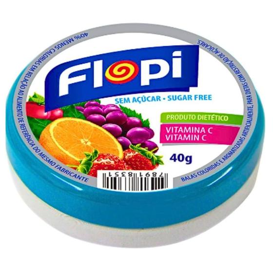 Imagem de Bala Flopi Sem Açúcar Sortida 40g