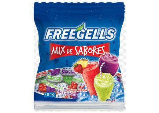 Imagem de Bala Freegells Mix de Sabores Riclan 584g