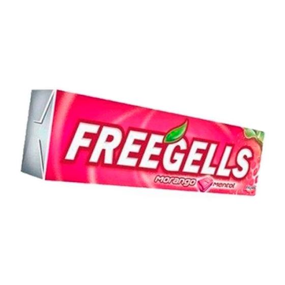 Imagem de Bala Freegells Sabor Morango Drops 27,9g