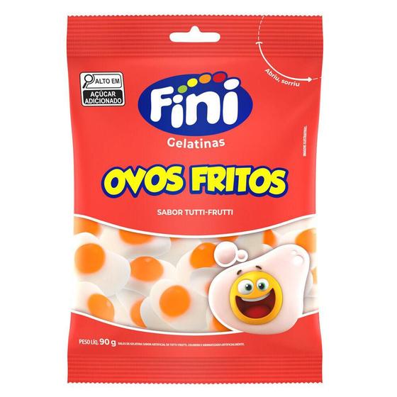 Bala Gelatina Ovos Fritos 90g Fini Imagem de Bala Gelatina Ovos Fritos 90g Fini