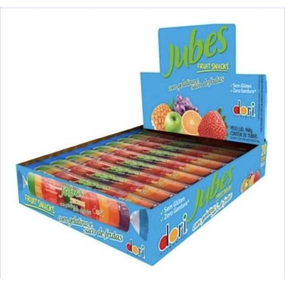 Imagem de Bala Goma Jubes Zero Glúten Zero Gorduras Caixa C/ 20unid - 960g