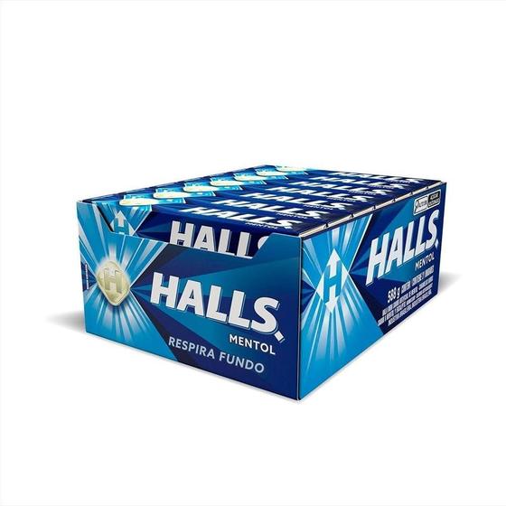 Imagem de Bala Halls Mentol 28g - Display com 21 Unidades